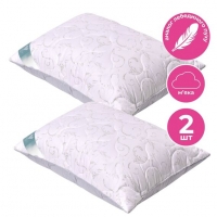 Набор подушек 2 шт Soft IDEIA 50х70 см двухсторонняя аналог лебединого пуха, аналог пуха, искусственный пух, премиум