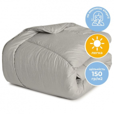 Одеяло летнее NORDIC COMFORT полуторное 140х210 IDEIA антиаллергенное легкое одеяло для лета серое