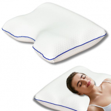 Подушка ортопедическая MEMORY FOAM IDEIA контурная 58х42х13 см с эффектом памяти, с наволочкой на молнии