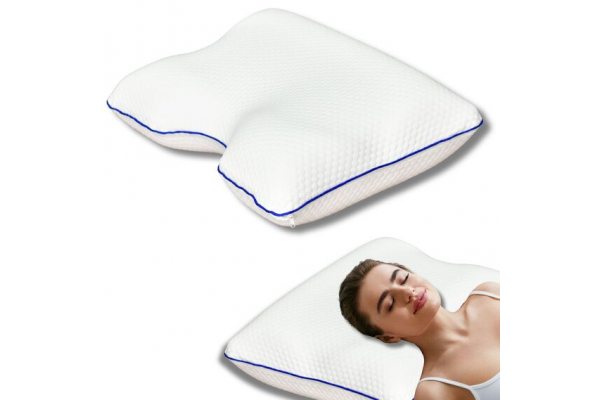 Подушка ортопедическая MEMORY FOAM IDEIA контурная 58х42х13 см с эффектом памяти, с наволочкой на молнии