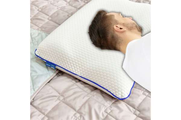 Подушка ортопедическая MEMORY FOAM IDEIA контурная 58х42х13 см с эффектом памяти, с наволочкой на молнии