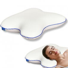 Подушка ортопедическая MEMORY FOAM IDEIA бабочка 58х50х12 см с эффектом памяти, мемори, с наволочкой на молнии