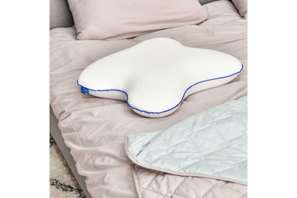 Подушка ортопедическая MEMORY FOAM IDEIA бабочка 58х50х12 см с эффектом памяти, мемори, с наволочкой на молнии