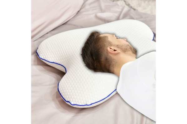 Подушка ортопедическая MEMORY FOAM IDEIA бабочка 58х50х12 см с эффектом памяти, мемори, с наволочкой на молнии