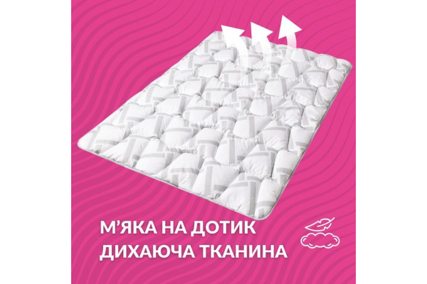 Набор подушка 50х70 см 2 шт и евро одеяло 200х220 см Elegantly IDEIA, аналог лебединого пуха, искусственный пух, мягкая подушка с молнией