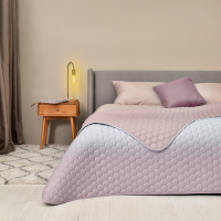 Покрывало на кровать Silhouette 240x260 IDEIA двустороннее, крепкая стежка ткани, антиаллергенное волокно пудра