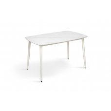Стіл КИПАРИС 120*80, білий/ білий мармур