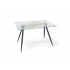 Стіл Ешлі XS-1263, (120*80), чорний/термодрук