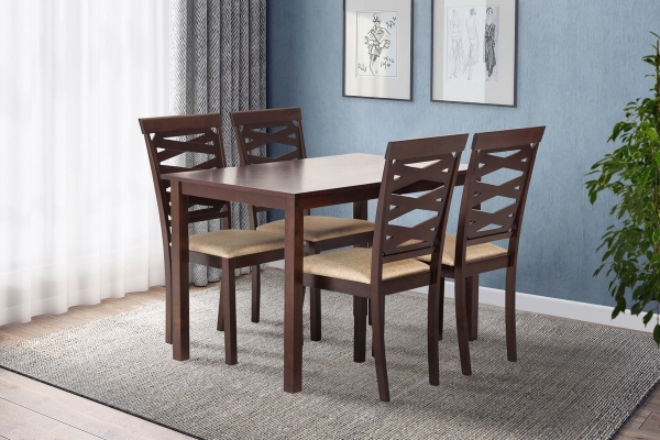 Комплект Бруклин (1+4) Тем.орех DARK WALNUT