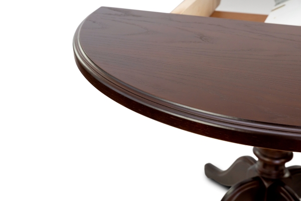 Стіл обідній Гермес Д=89 ( +38 ), т.горіх