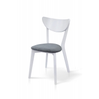 Стілець обідній Фокс Т, білий/дуб