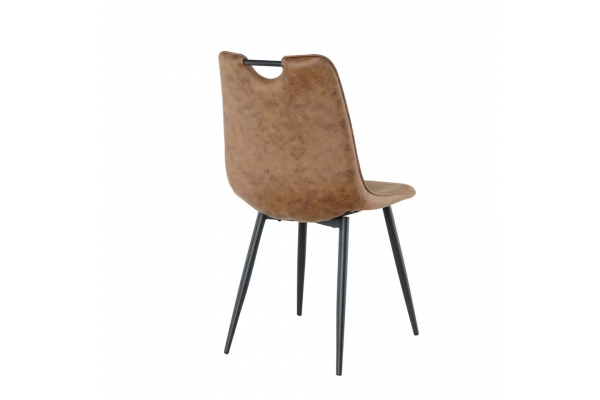 Стул БРЕДЛИ, черный/античный шоколад