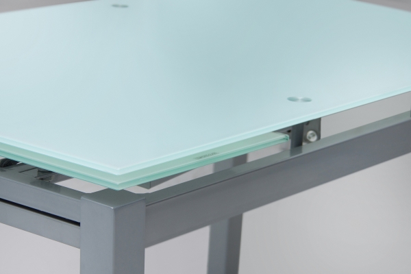 Стіл Венді XS-1025, 80/130*65, білий/сірі ноги