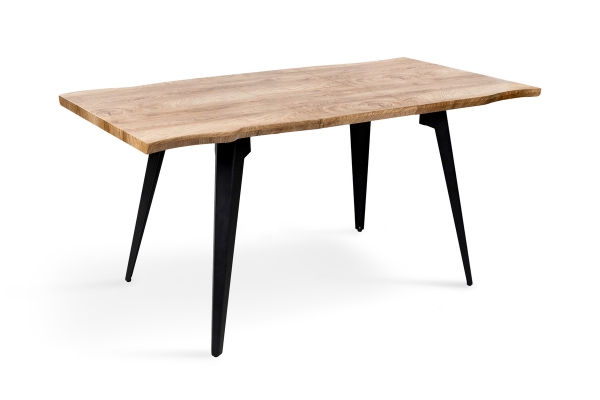 Стіл Лагуна, 120(+40)*80, чорний/штучний шпон MDF