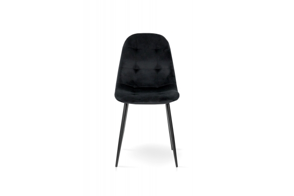 Стул Квест, черный / велюр черный
