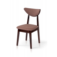 Стілець ОСТІН м'який, горіх темн/коричнева ткан