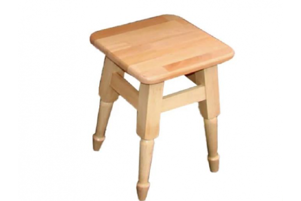 Табурет обеденный НОГА ТОЧЕНА, бук натур.