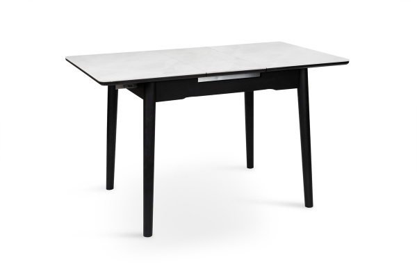 Стіл Нептун 95/125*70 чорний/керам бетон