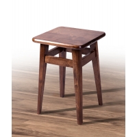 Табурет обеденный НОГА ПРЯМА, темный орех