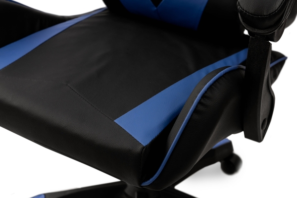 Крісло геймерське Слім, чорний/синій