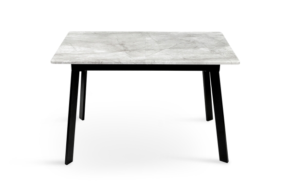 Стіл Етна 120(+40)*75 чорний метал/базальт