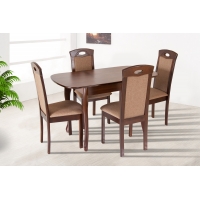 Стіл обідній Кантрі (930+300)*670, горіх темн.