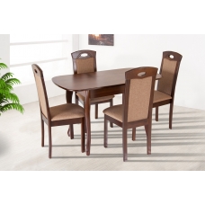 Стіл обідній Кантрі (930+300)*670, горіх темн.