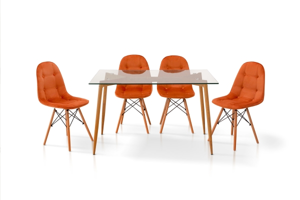 Стіл обідній ДЖАНГЛ Glass 120*80, скло