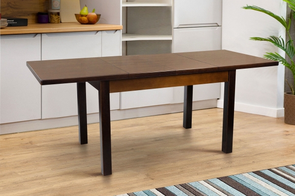 Стіл обідній Бронкс 120(+40+40)*80, темн.горіх