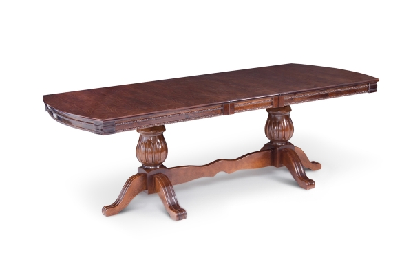 Стіл обідній Цезарь 200(+40)*100, темний горіх