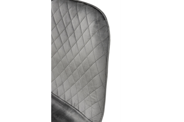 Стілець Марс чорний/велюр сірий