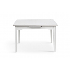 Стіл Нептун 110/140*75 білий/керам мрамор