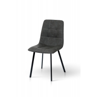 Стул Чили (квадрат) черный/антрацитRU-08