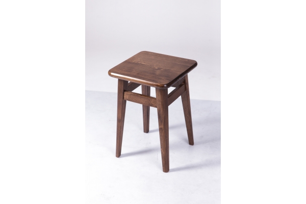 Табурет обеденный НОГА ПРЯМА, темный орех