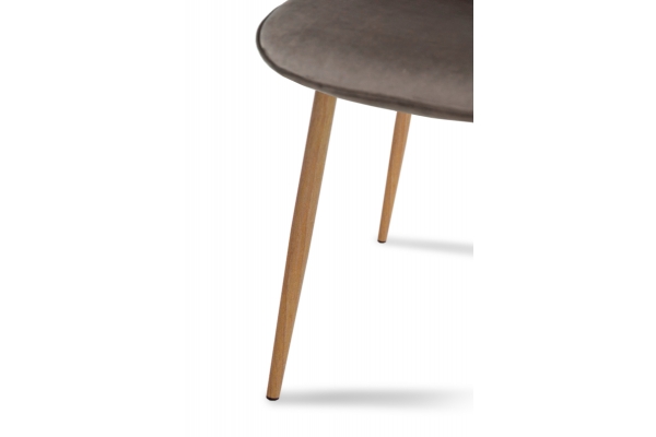 Стілець Марс термо/велюр брауні, Bluvel-38