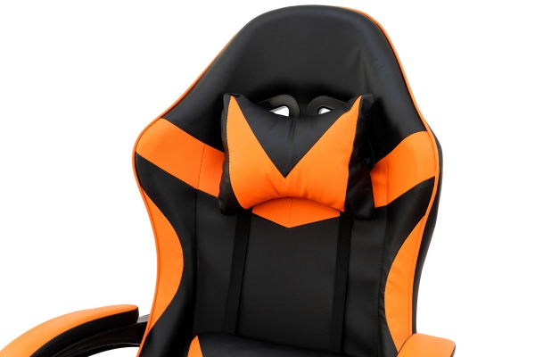 Крісло геймерське Слім, чорний/помаранчевий