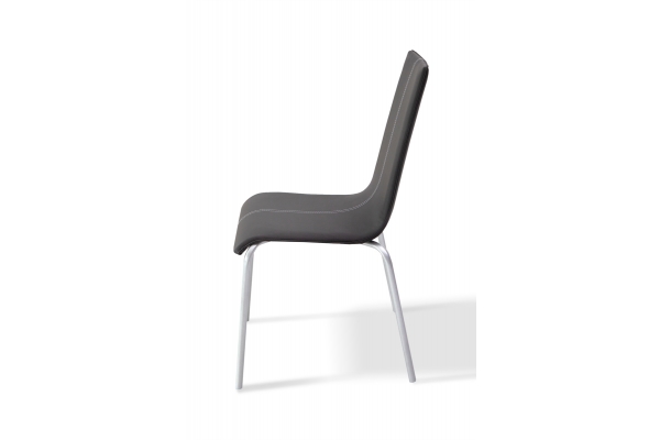 Стілець обідній Келлі зі строчкою, (черн)---