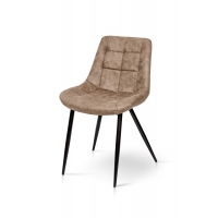 Стул Крокус черный / микрофибра капучино