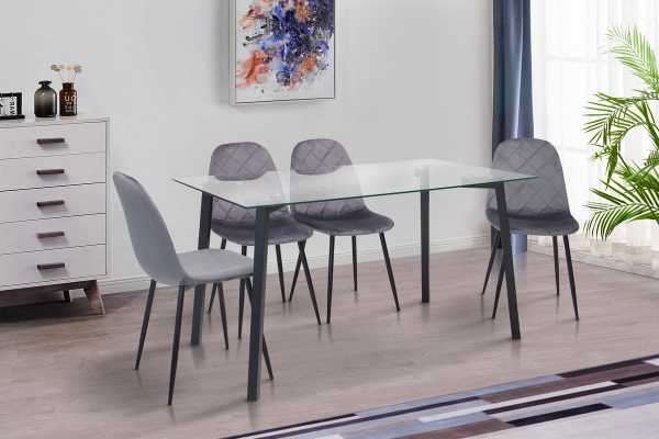 Стіл Бетті XS-1087, (140*80), чорний