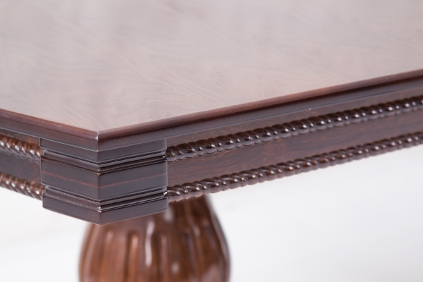 Стіл обідній Цезарь 200(+40)*100, темний горіх