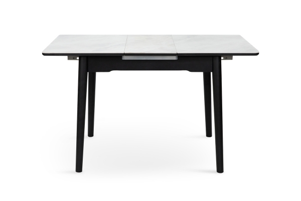 Стіл Нептун 95/125*70 чорний/керам бетон