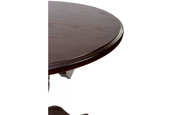 Стіл обідній Гермес Д=89 ( +38 ), т.горіх