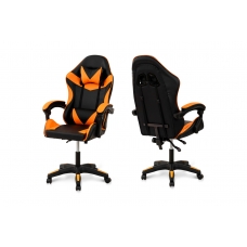 Крісло геймерське Слім, чорний/помаранчевий