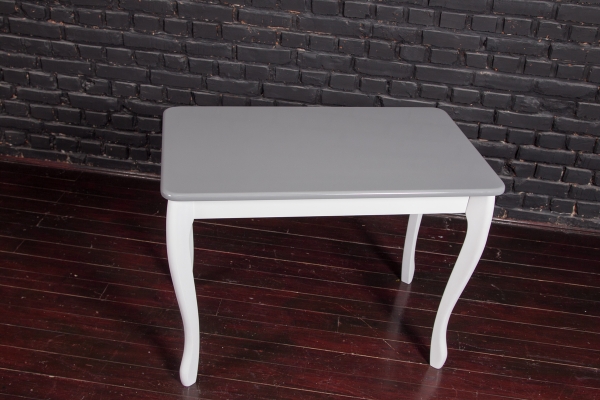 Стіл обідній СМАРТ 1000*600, БУК білий/сірий---