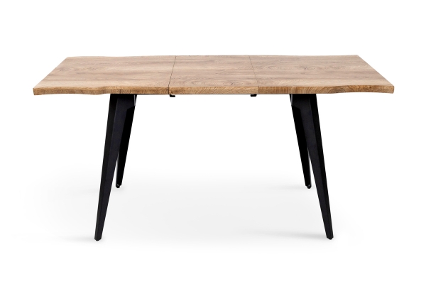 Стіл Лагуна, 120(+40)*80, чорний/штучний шпон MDF