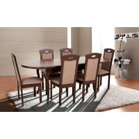 Стіл обідній Твіст (1260+340)*810, горіх темн.