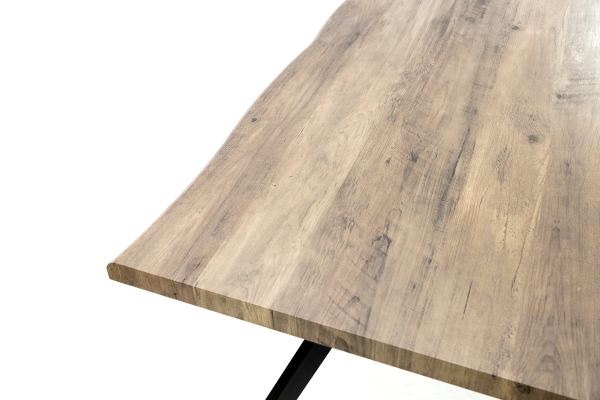 Стіл Метрополь, (120*80), чорний/штучний шпон MDF