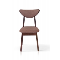 Стул ОСТИН мягкий, белый/серая ткань