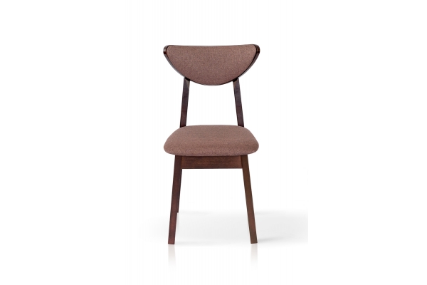 Стул ОСТИН мягкий, белый/серая ткань