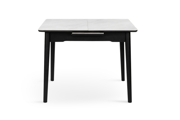 Стіл Нептун 95/125*70 чорний/керам бетон